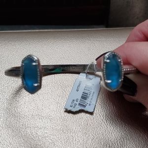 Kendra Scott Elton Cuff Bracelet Peacock Blue